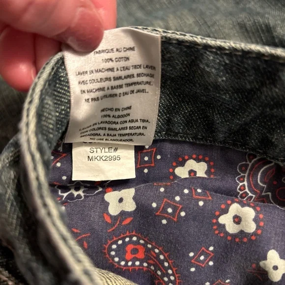 Antik Denim Jeans 38x33 Mens Blue Jeans Y2K Thrash USA Cotton Style MKK2995 - Picture 7 of 16